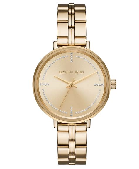 michael kors bridgette gold-tone stainless steel watch|Women's Bridgette Gold.